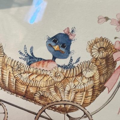 Lot 80 Baby Stroller w/ bird print