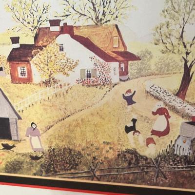Lot 87 Farm scene print
