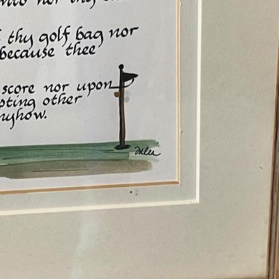 Lot 92 Golfer's Rules