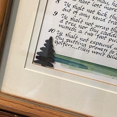 Lot 92 Golfer's Rules