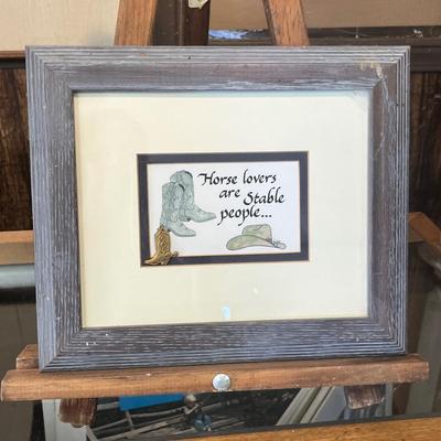 Lot 93 Cowboy Saying Print