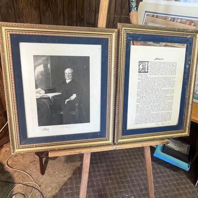 Lot 95 John Q Adams Print