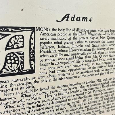 Lot 95 John Q Adams Print