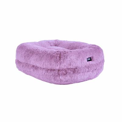 Purple Luxury Donut Cat Bed – Super Soft & Washable by Omlet