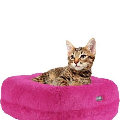 Pink Luxury Donut Cat Bed – Super Soft & Washable by Omlet