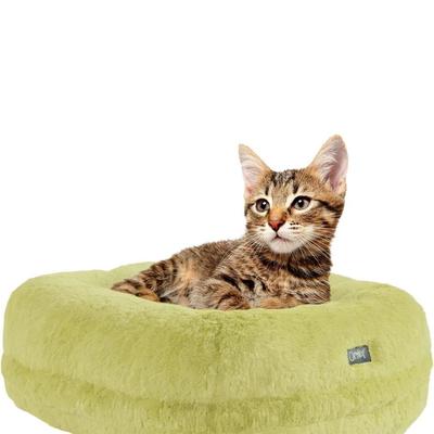 Green Luxury Donut Cat Bed – Super Soft & Washable by Omlet