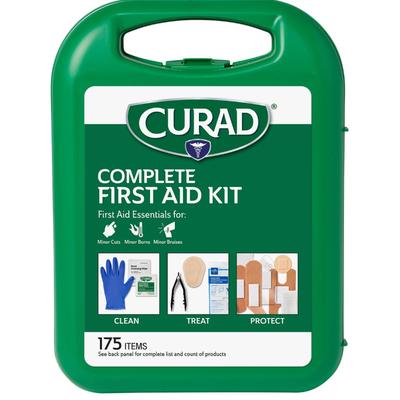 Curad Complete First Aid Kit, 175 Count - Factory Sealed