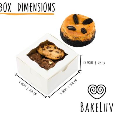 Bakery Box Bundle ($116 retail) – 325 White Bakery Boxes w/Scalloped Window