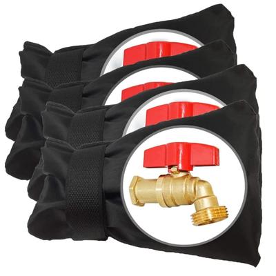 Three (3) Pack - Outdoor Faucet Covers for Winter Freeze Protection Outside Faucet Socks Reusable Hose Bibs Insulated Spigot Cover
