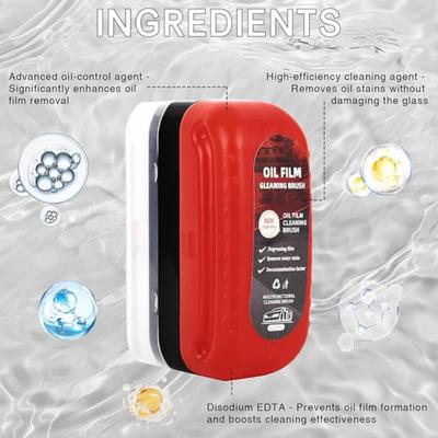 Automotive Oil Film Cleaning Brush for Car Windows – Glass Cleaning Board, Anti-Fog Rain Glass Cleaner, Interior & Exterior Use,...