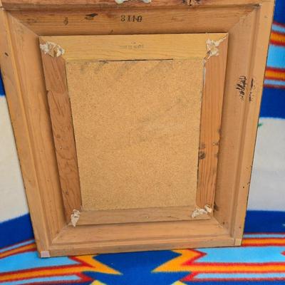 Handwoven Basket & Native Motif Framed Sand Art