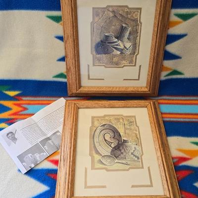 Set of 2 Signed Southwestern Prints by Greg Anderson – Framed Art with Artist Info