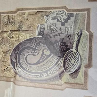 Set of 2 Signed Southwestern Prints by Greg Anderson – Framed Art with Artist Info