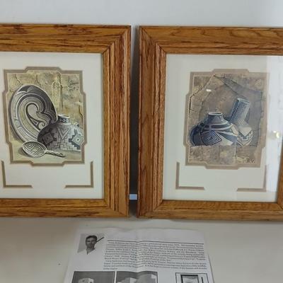 Set of 2 Signed Southwestern Prints by Greg Anderson – Framed Art with Artist Info