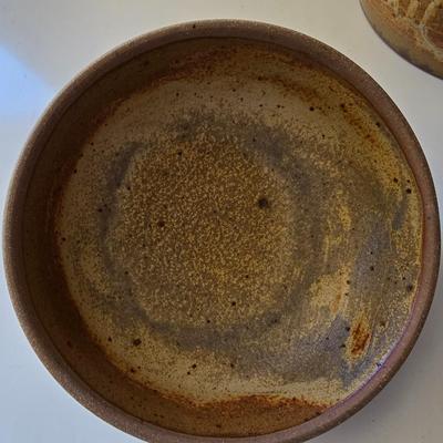 Signed Studio Pottery Casserole Dish with Lid – Handcrafted Art Pottery