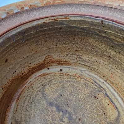 Signed Studio Pottery Casserole Dish with Lid – Handcrafted Art Pottery