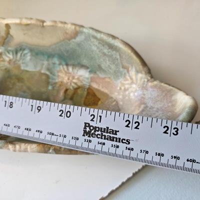 Handmade Organic Studio Pottery Tray – Abstract Glaze Design