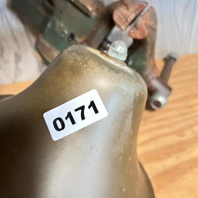 Vintage Metal Lot - Cable Cutter, Littco Vise, Cast Iron, Brass Bell