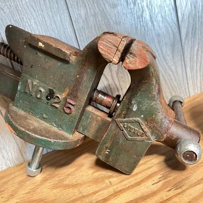 Vintage Metal Lot - Cable Cutter, Littco Vise, Cast Iron, Brass Bell