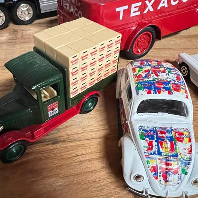 Vintage Toy Lot - Texaco, Hotwheels, Trucks, Cars