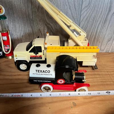 Vintage Toy Lot - Texaco, Hotwheels, Trucks, Cars