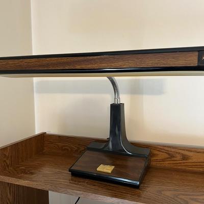 Desk w Vintage Lamp