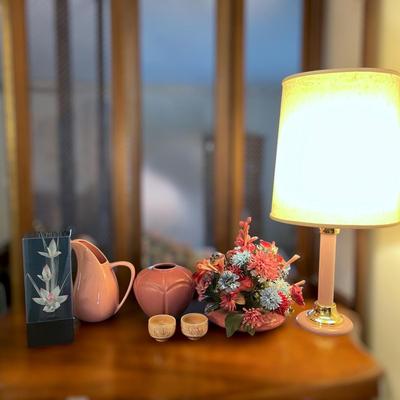 1980's Flamingo Pink Decorative Lot