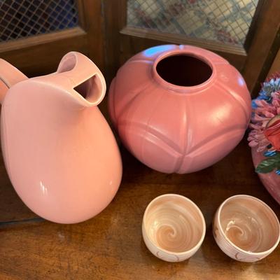 1980's Flamingo Pink Decorative Lot