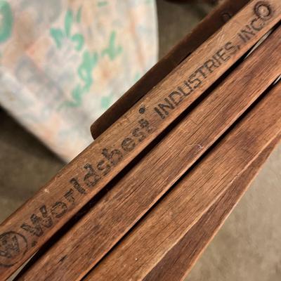 Ironing Lot - Vintage Wood Drying Rack, Irons