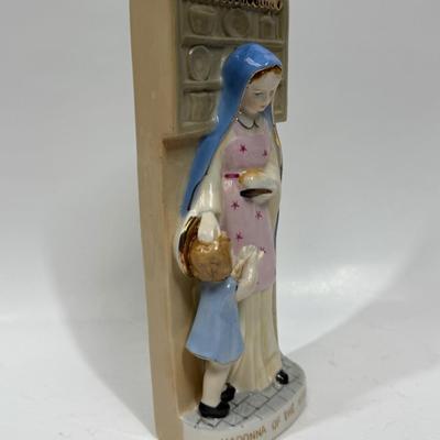 Vintage Ceramic "Madonna of the Kitchen" Relief Figurine