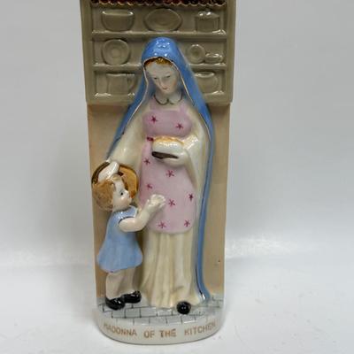 Vintage Ceramic "Madonna of the Kitchen" Relief Figurine