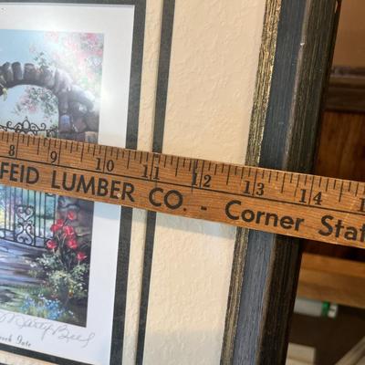 Lot 110 Garden gate print
