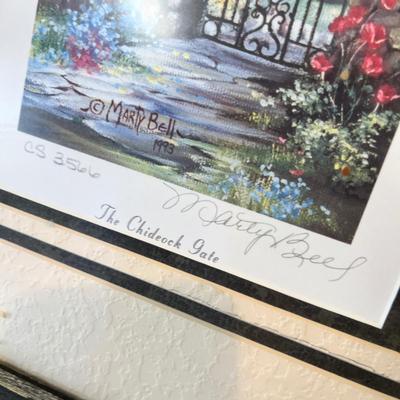 Lot 110 Garden gate print