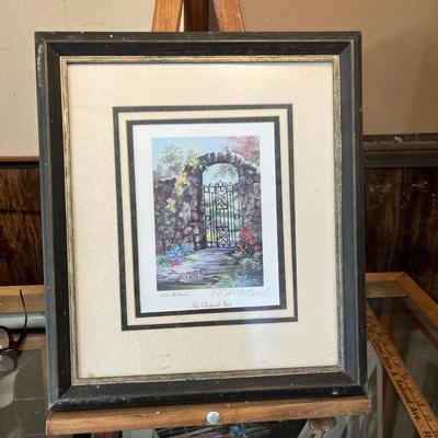 Lot 110 Garden gate print