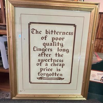 Lot 114 Shop saying