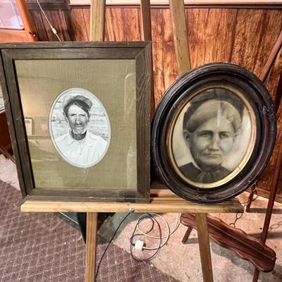 Lot 116 Antique People photos framed