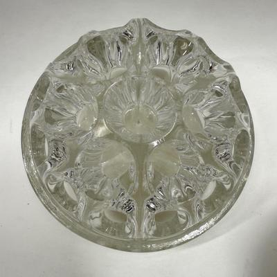 Antique De Uberti Flower Frog Silver Plated Footed Base Italy