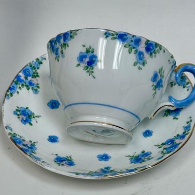 Crown Staffordshire Collectible Teacup and Saucer