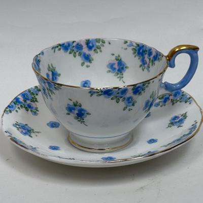 Crown Staffordshire Collectible Teacup and Saucer