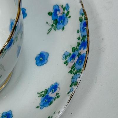 Crown Staffordshire Collectible Teacup and Saucer