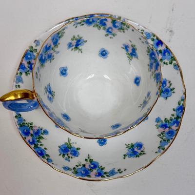 Crown Staffordshire Collectible Teacup and Saucer