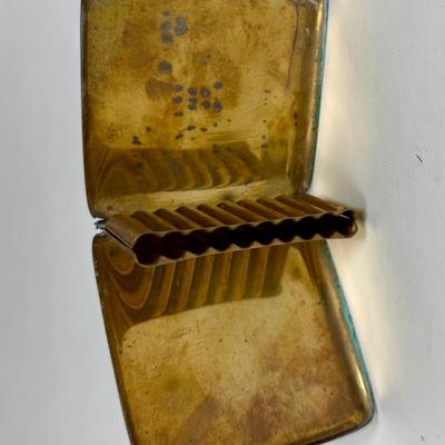 Antique Silverplated Copper Cigarette Case - c1910-1920