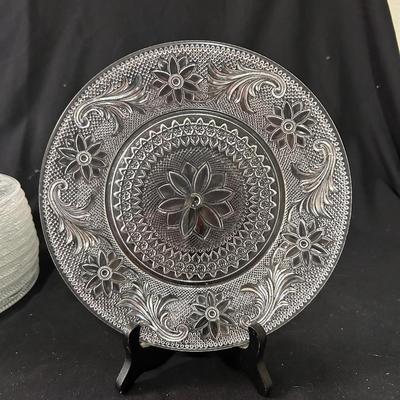 American Brilliant cut glass luncheon plates (12)