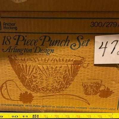 Punch Bowl with Cups