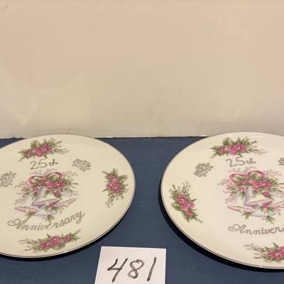 25 Anniversary Plates