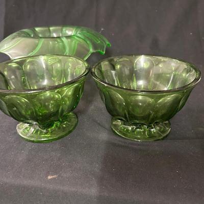 4 Vintage glass dishes