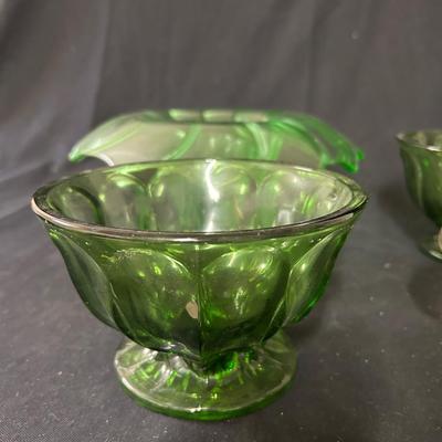 4 Vintage glass dishes