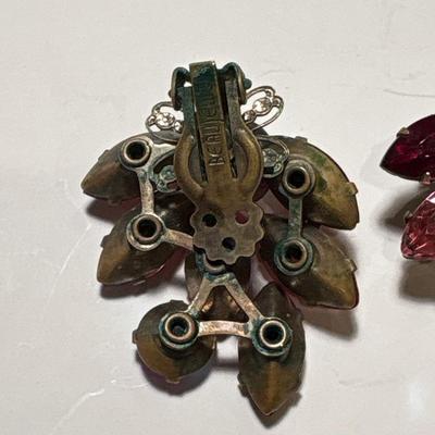 Beaujewels clip-on earrings