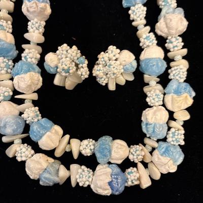 Vintage necklace & earrings