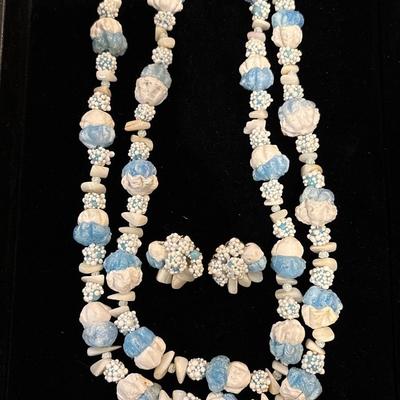 Vintage necklace & earrings